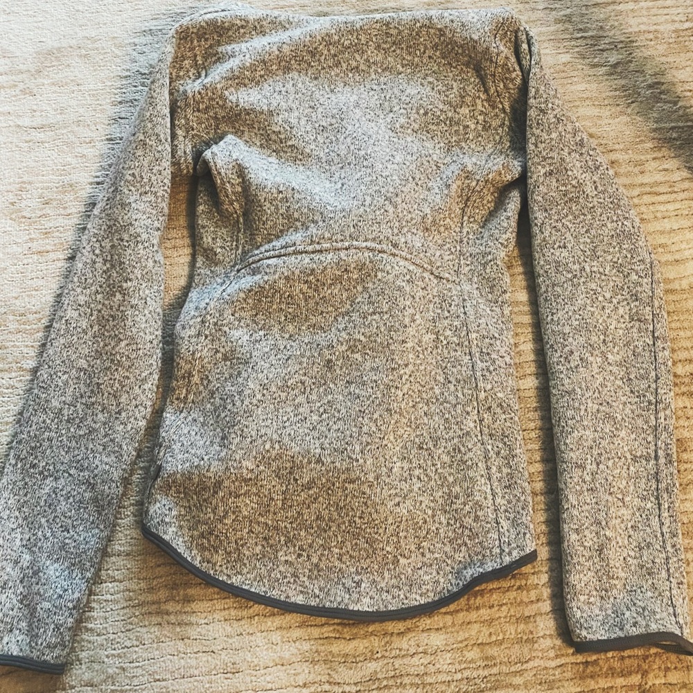 Lululemon marled grey 1/4 zip hoodie - Picture 4 of 4
